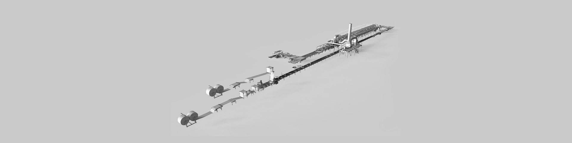 Plasterboard production equipment from Turkey