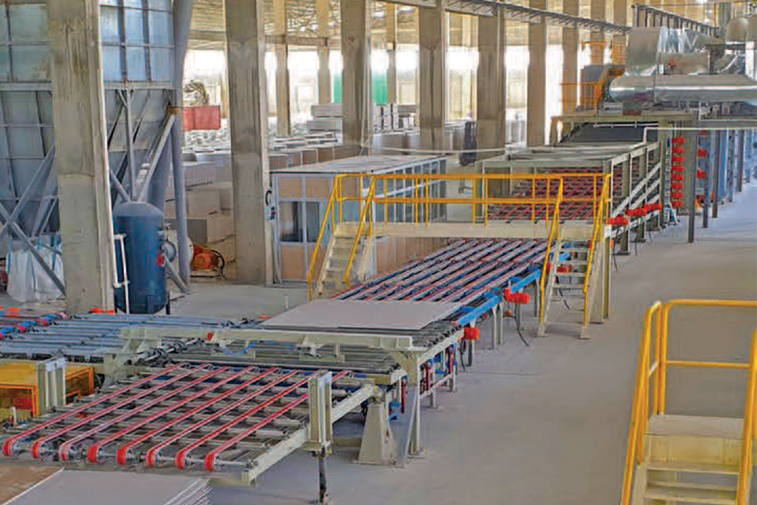 Plasterboard production machines and lines